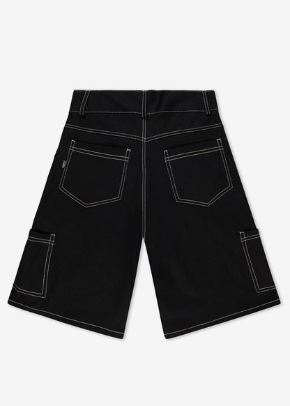 DENIM JORTS BLACK