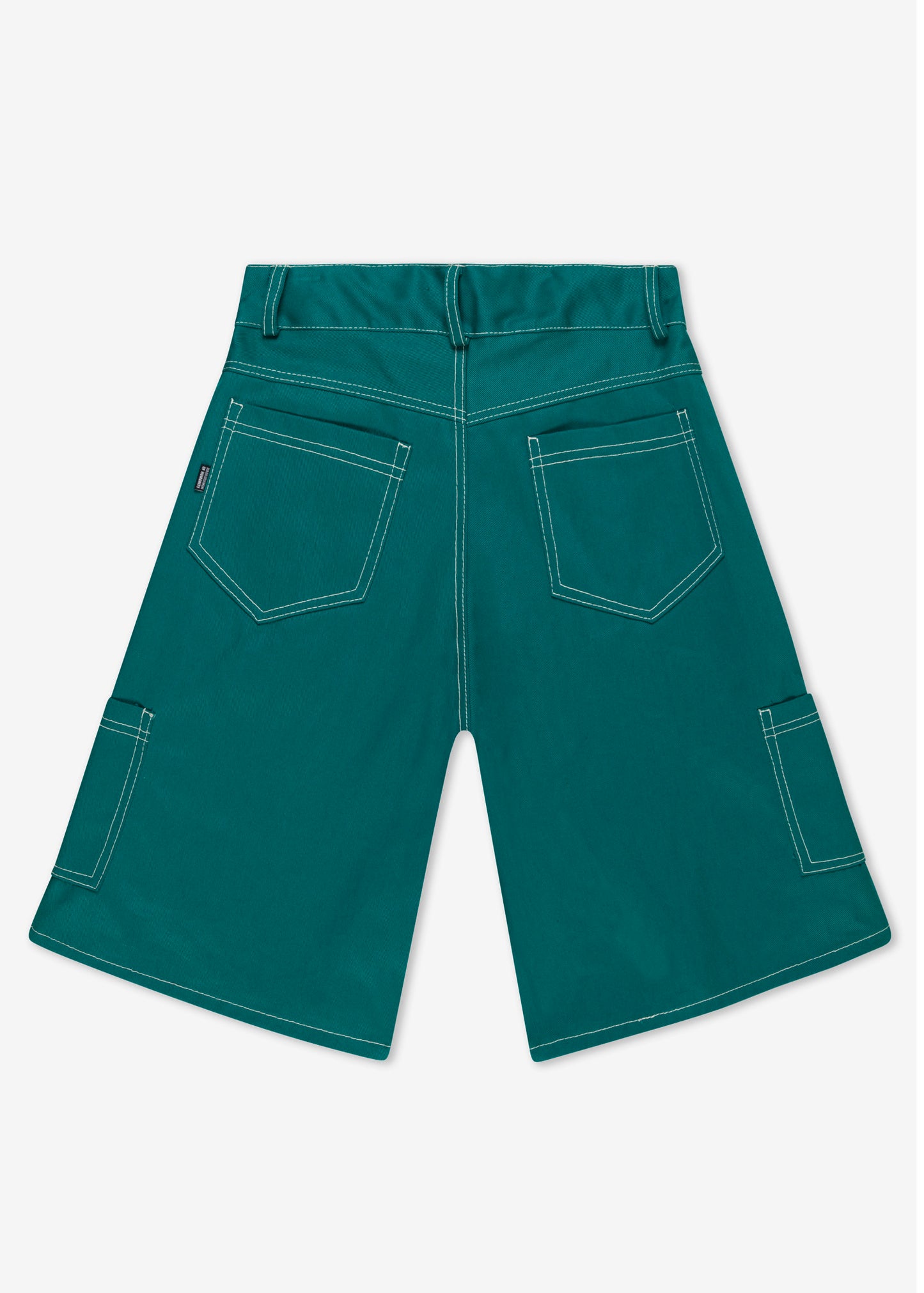 DENIM JORTS GREEN