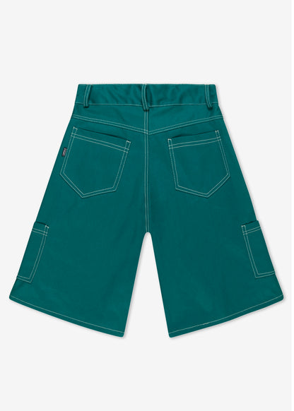 DENIM JORTS GREEN