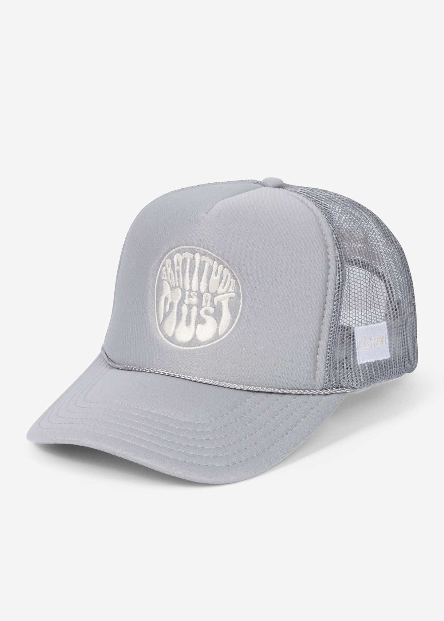 GRATITUDE TRUCKER HAT GREY